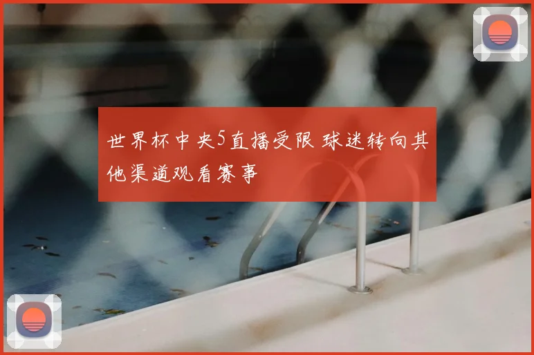 世界杯中央5直播受限 球迷转向其他渠道观看赛事